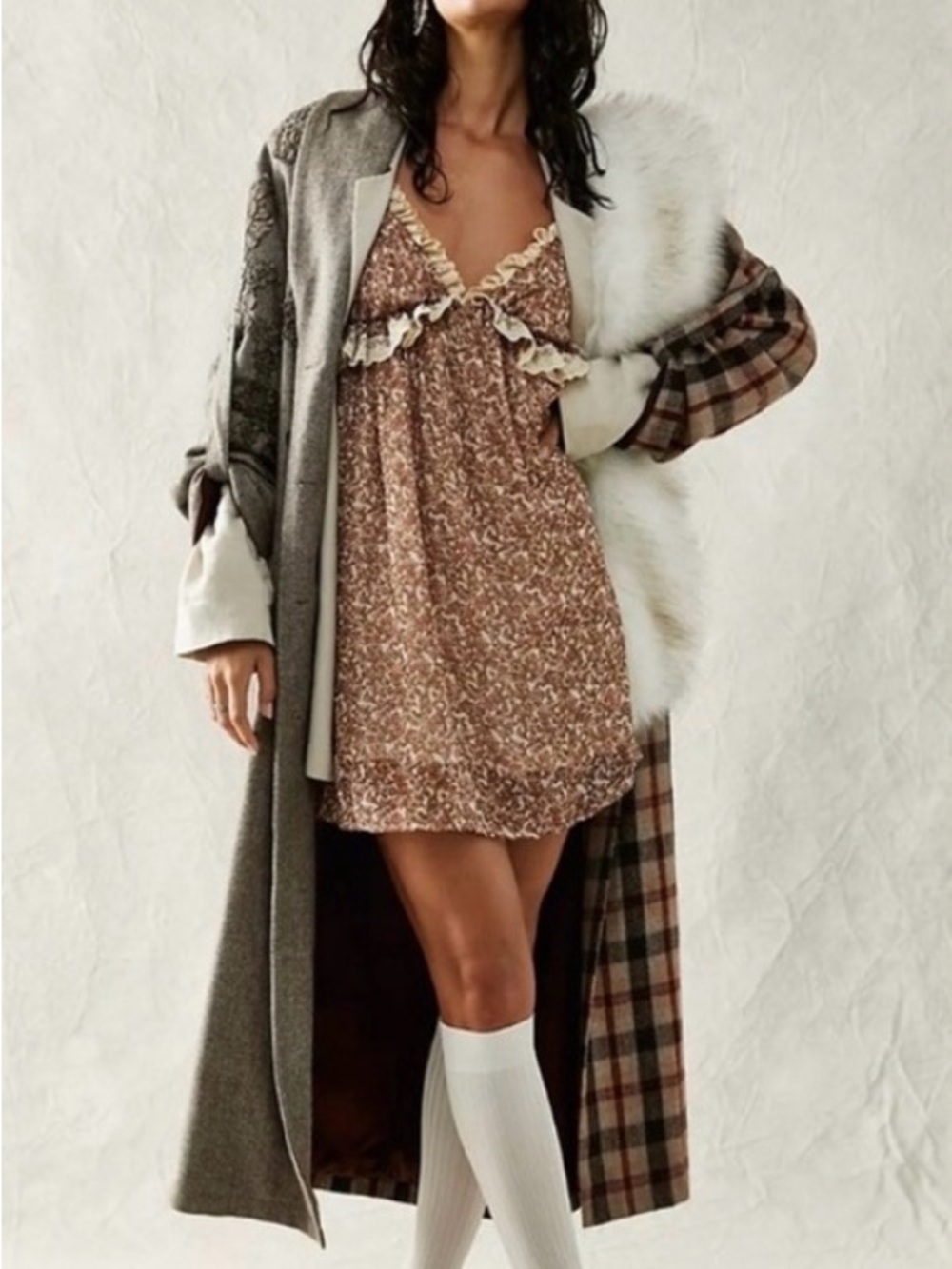 Free People “Pennie” Printed Babydoll Dress - Picture 8 of 8